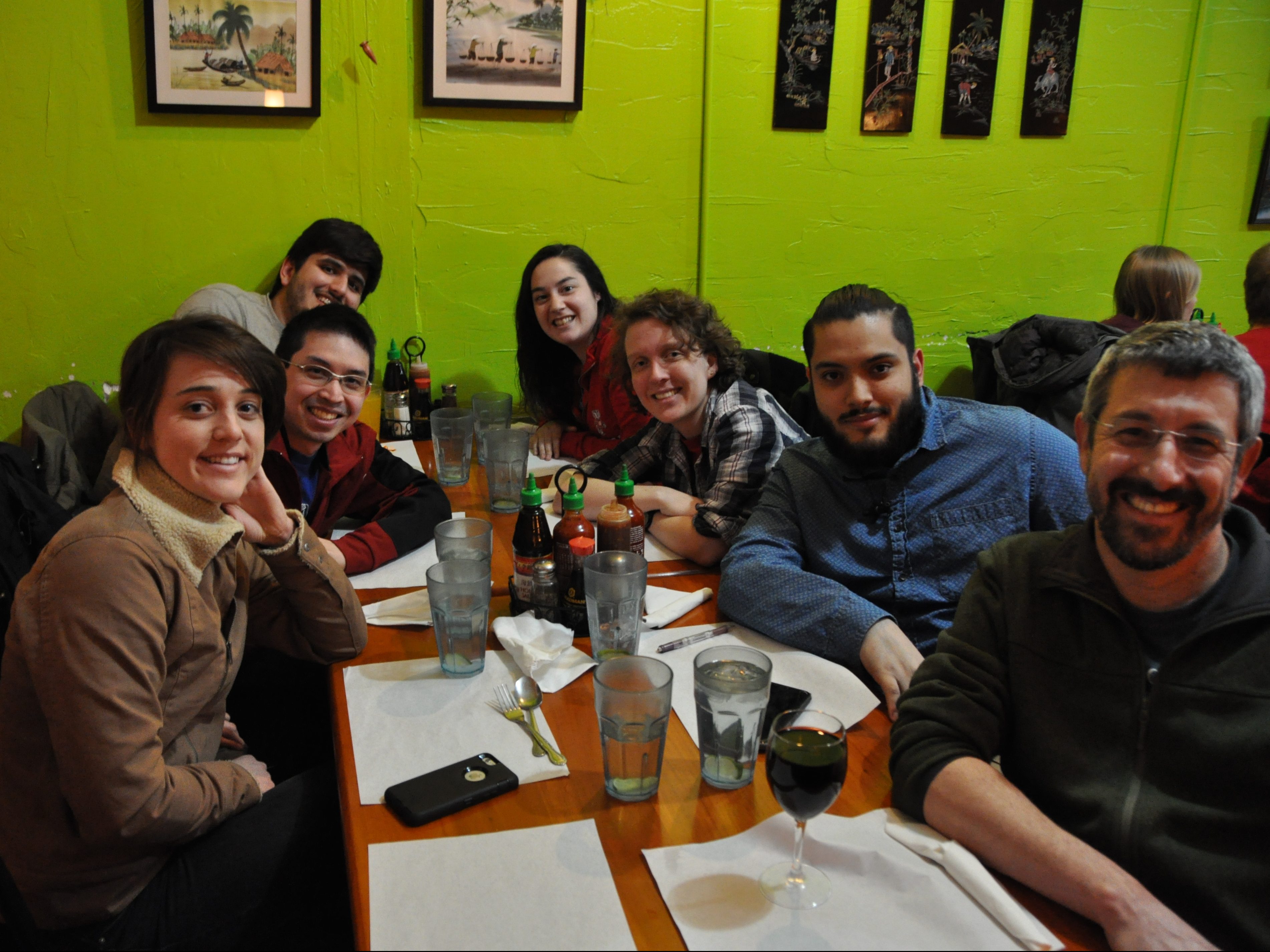 Blum lab members at Ha Long Bay Restaurant