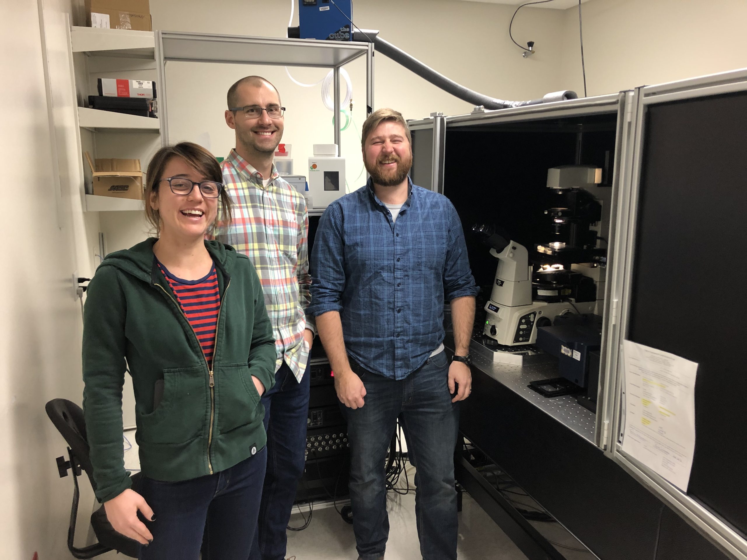Mel with two-photon microscope