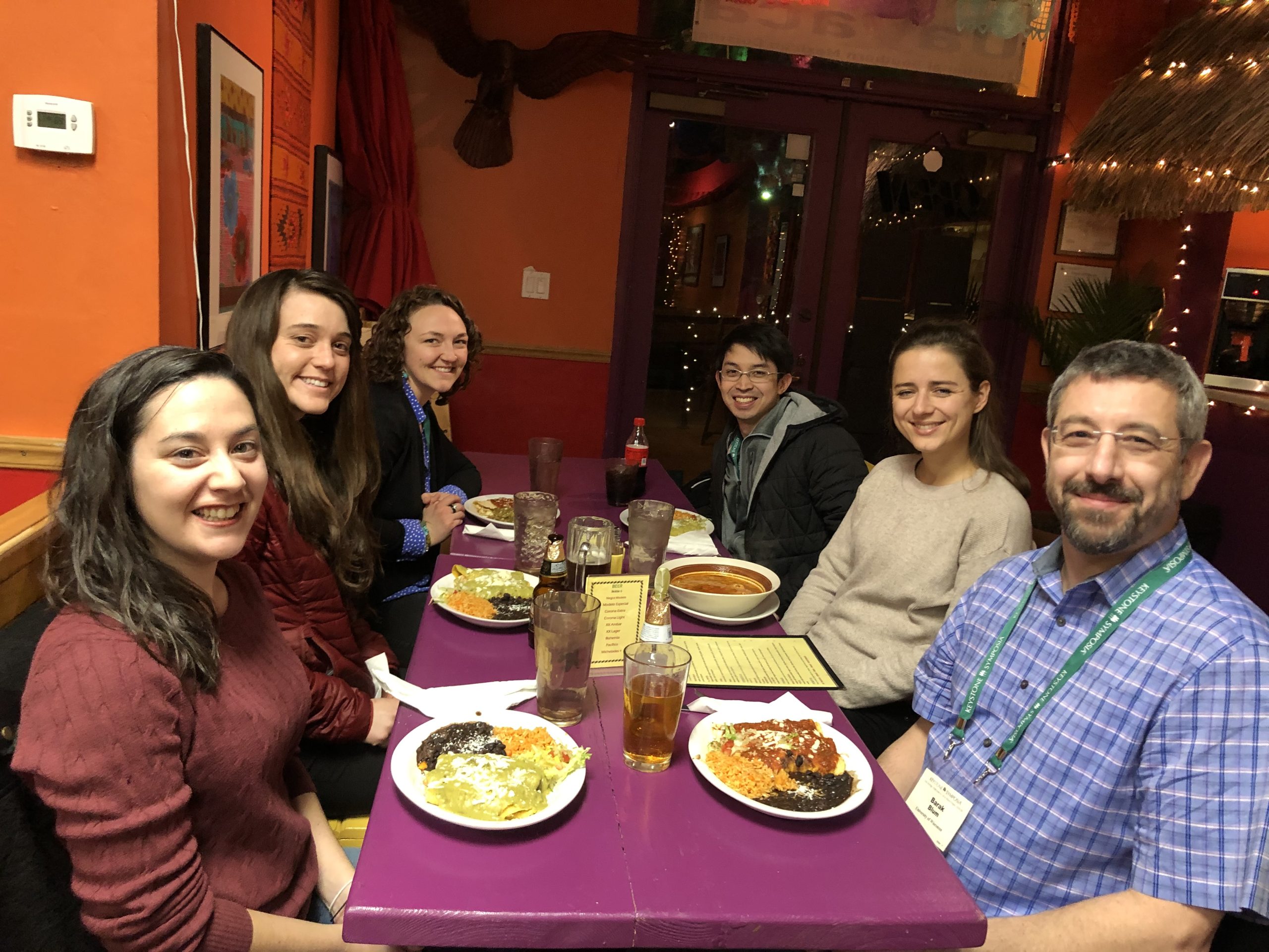 Blum Lab at the dinner for Keystone Symposia 2020 in Santa Fe, NM.