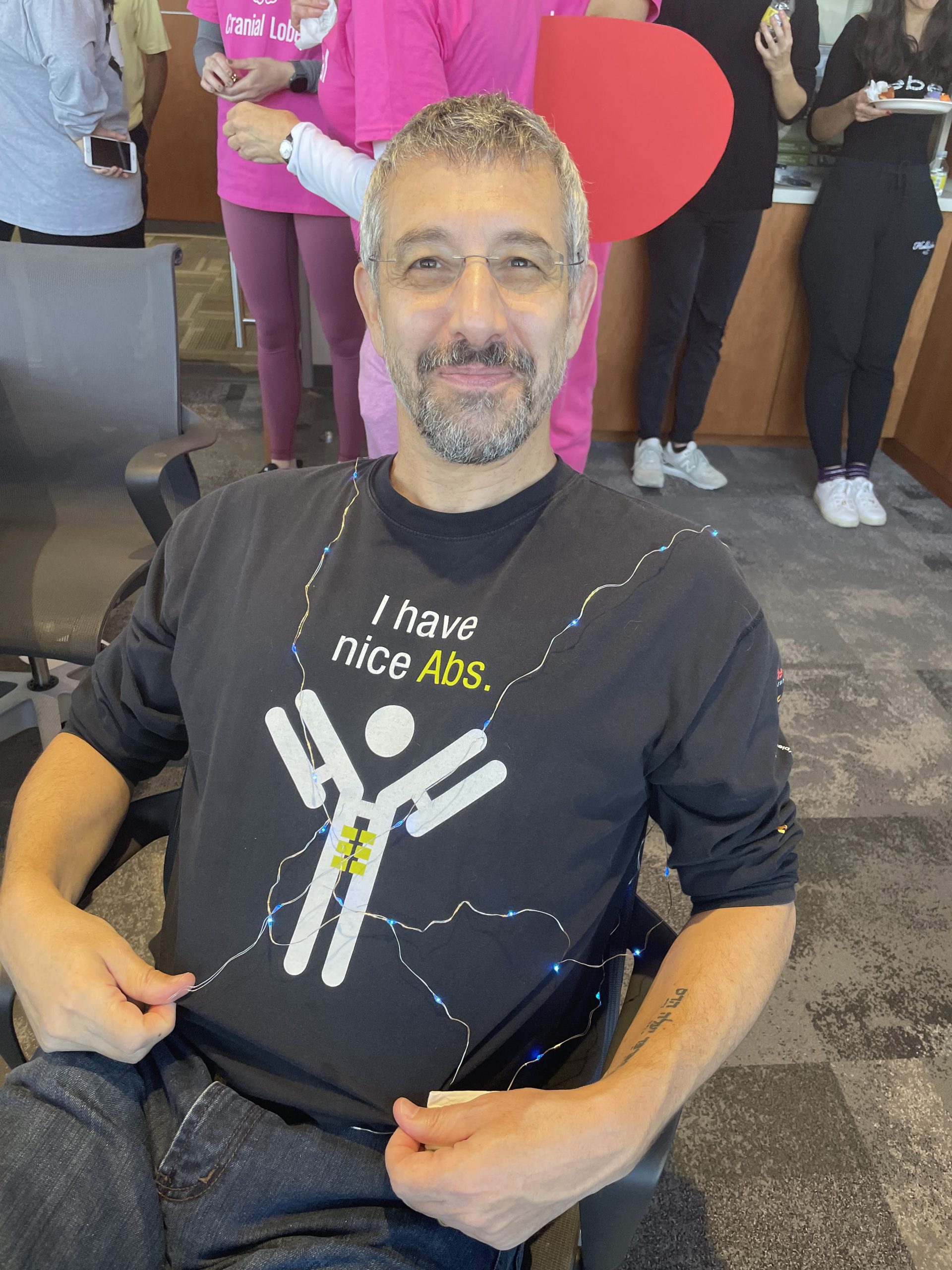 Barak in antibody Halloween costume in 2022